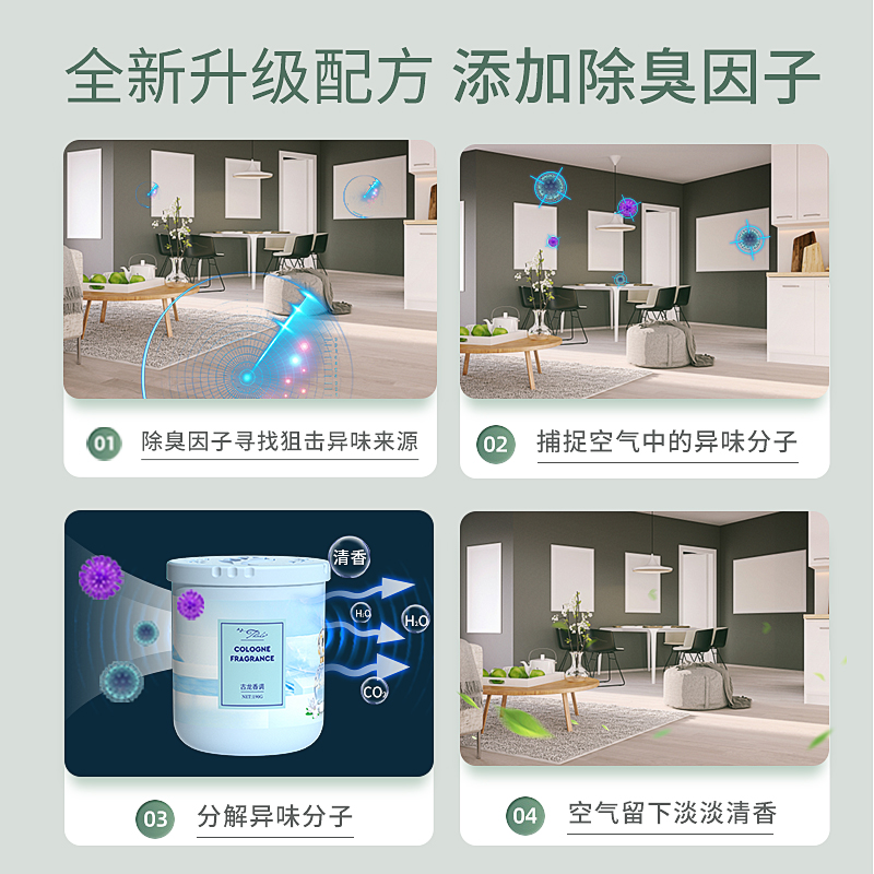 空气清香清新剂卫生间卧室厕所除臭神器持久留香去味浴室固体香薰