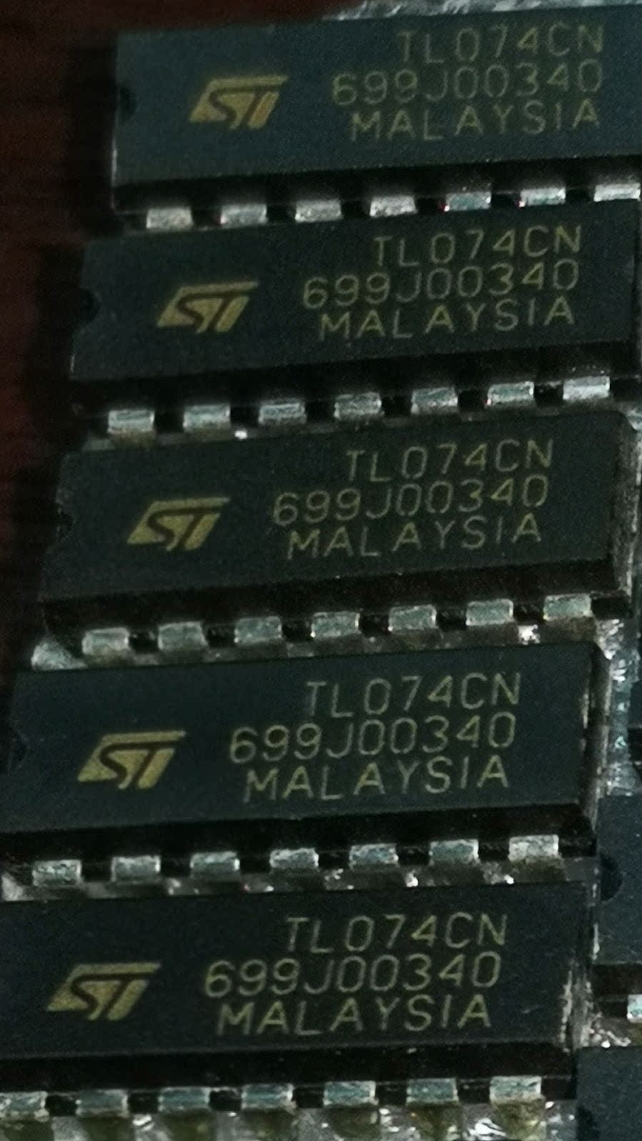 TL074CN马来西亚产地四路声道运算放大器IC进口14直插脚4运放_虎窝淘
