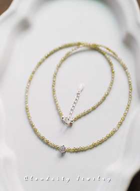 925银锆石短项链春季新款