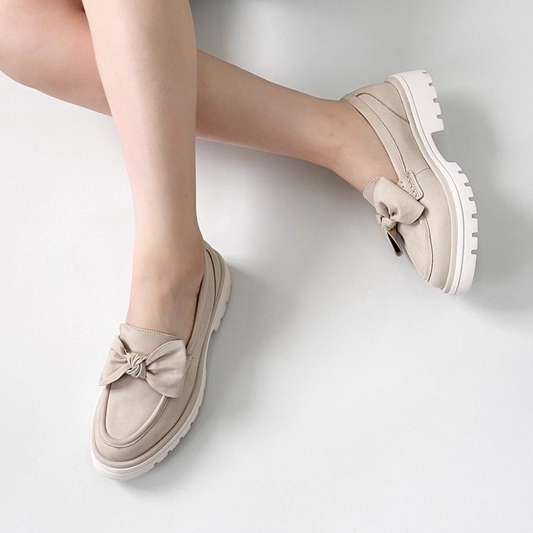 德国CAPRICE凯蝴蝶女鞋秋冬牛皮皮鞋休闲超轻厚底乐福鞋单鞋24751,淘宝优惠券,粉丝福利购,淘宝优惠卷