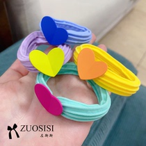 The little girl does not hurt the leather gluten children seamless comfort Soft glutinous hair Circle Girls love good elastic head rope Colour