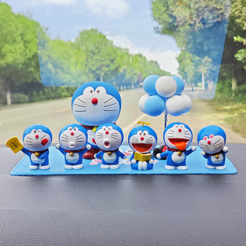 汽车摆件哆啦a梦网红卡通机器猫车载车内中控台装饰品叮当猫手办 - 图1