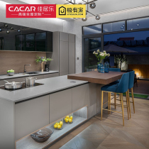 Canagle Hong Kong Home Private Custom Shenzhen Cabinets Custom Open Kitchen Middle Island Modern Minima Kitchen Cabinets