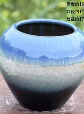 景德镇陶瓷花盆手工手绘透气粗陶多肉蝴蝶兰绿植三角梅桌面盆栽盆
