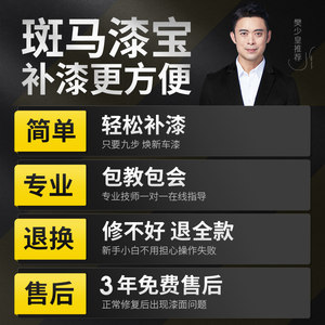 固特威斑马漆宝小神刷现代索纳塔八莹白晶银炫黑色划痕修复补漆笔