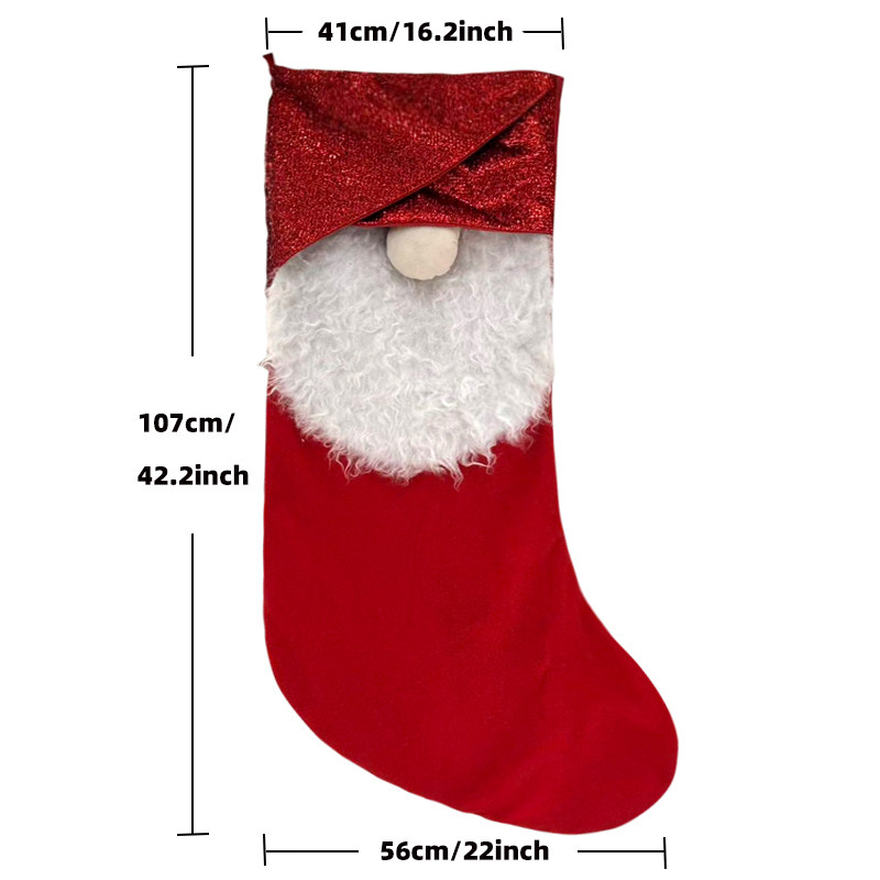 新款圣诞袜超大号礼物袋幼儿园糖果袋圣诞树老人挂件圣诞节装饰品,淘宝优惠券,粉丝福利购,淘宝优惠卷