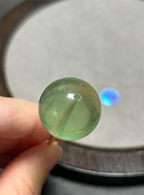20.2mm天然冰透绿萤石大