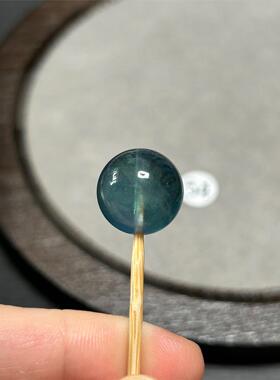 14.3mm天然蓝萤石单珠，5