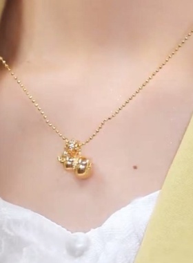 新中式如意福禄葫芦吊坠项链精致