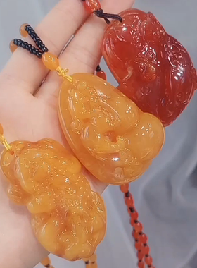 复古风鸡油大气貔貅葫芦毛衣链