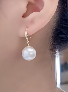复古百色珍珠优雅显气质耳环女
