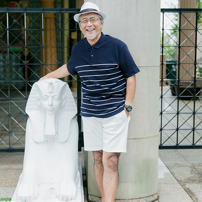 老爸短袖t恤中老年男装爸爸夏装纯棉老人衣服中年爷爷polo衫时尚