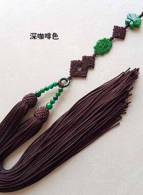 法王流苏背云玉石雕刻40cm佛珠