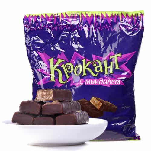正品KDV俄罗斯紫皮糖500g 原装kpokaht巧克力糖果喜糖小零食食品 - 图2