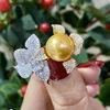 Oiran Nanyang gold bead ring 12-13mm high intensity light