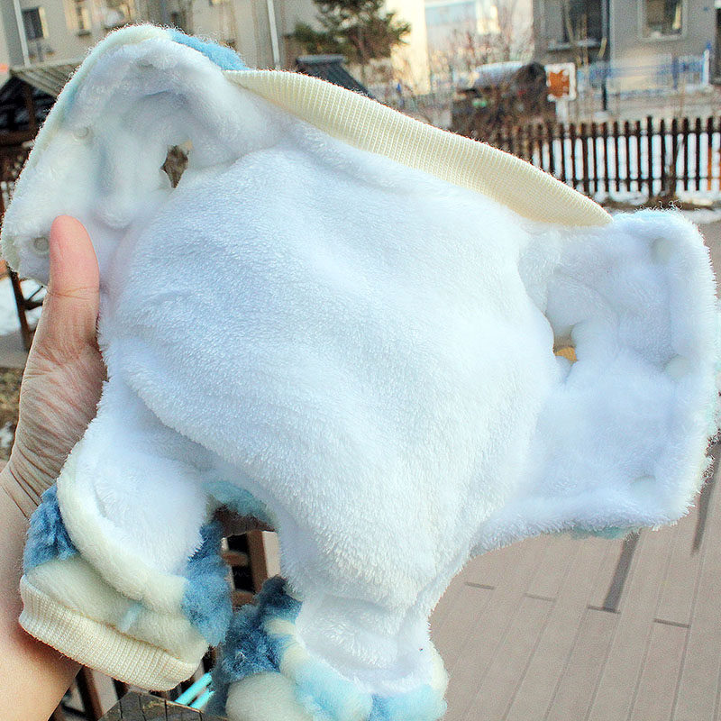 白色冬季加厚保暖四脚衣宠物狗狗茶杯幼犬超小码一斤高端狗狗衣服,淘宝优惠券,粉丝福利购,淘宝优惠卷