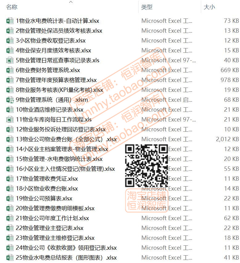 物业管理excel表格社区小区样式表物业费收费台账管理系统登记表-图2