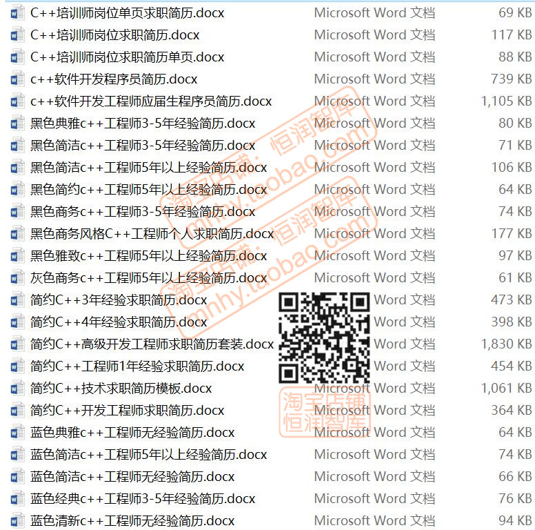 C++工程师求职简历模板程序员开发软件高级技术应届生面试应聘 - 图3