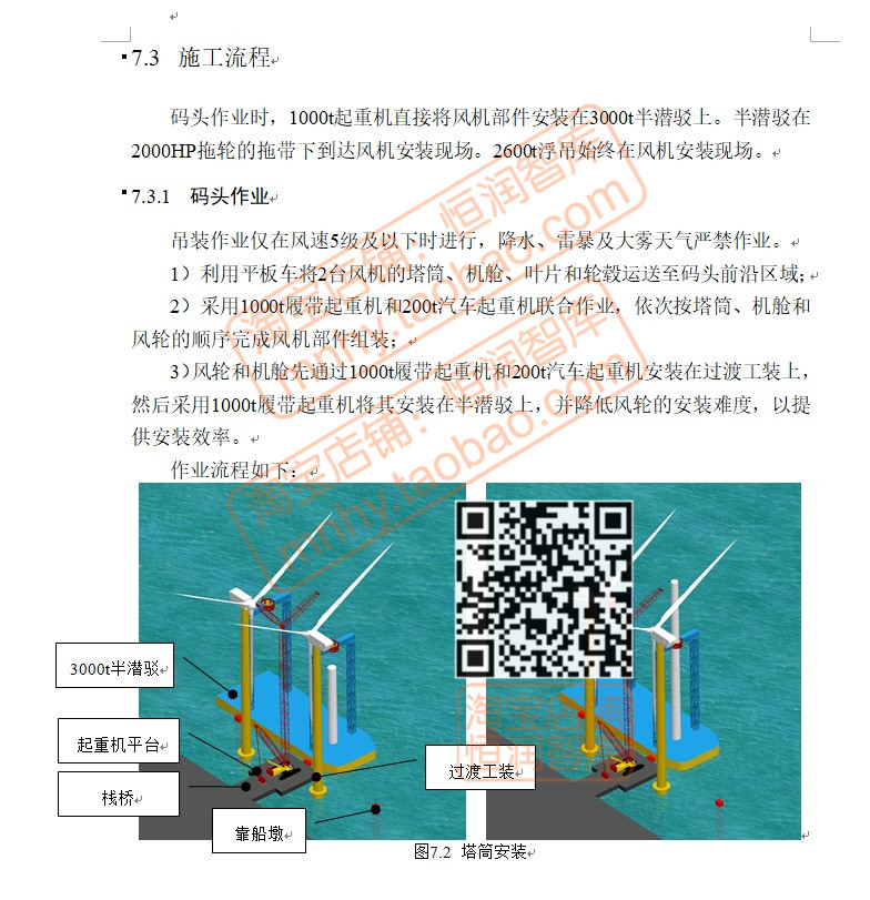 风电场工程投标文件施工组织设计110千伏EPC工程220kV海上升压站 - 图1