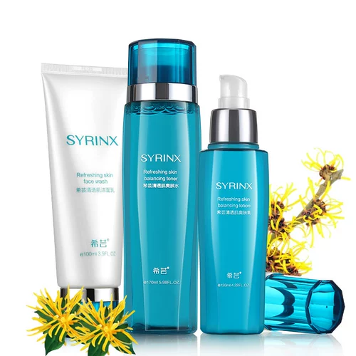 Прозрачный освежающий смешанный комплект, 4 предмета, скрывает прыщи, сужает поры