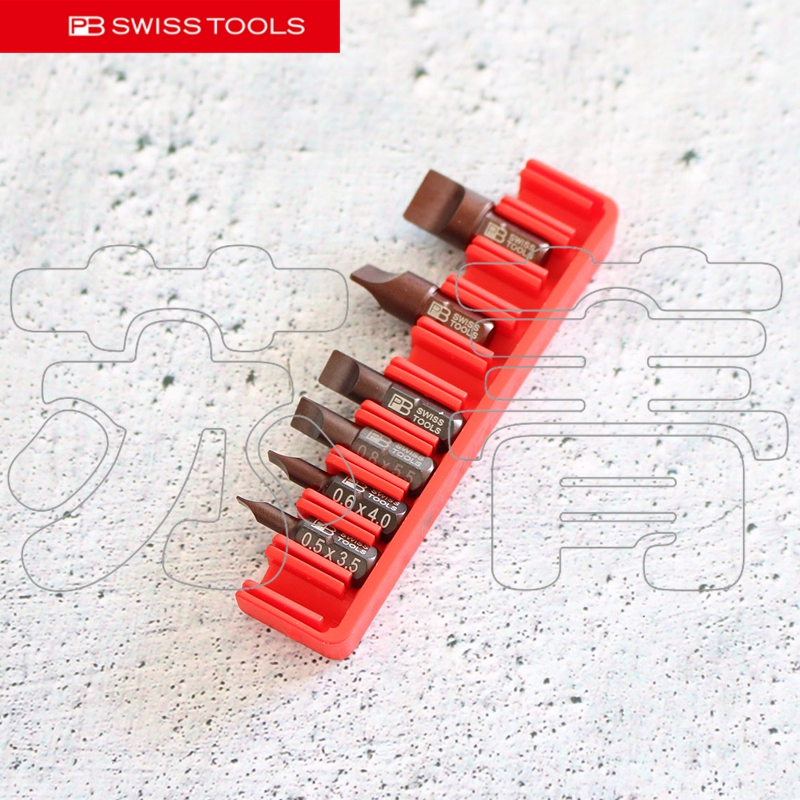 原装进口瑞士PB SWISS TOOLS彩色一字批头PB 135系列 C6.135-图1