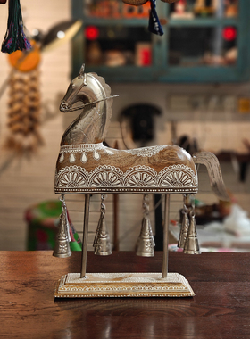 印度手工实木雕刻象摆件