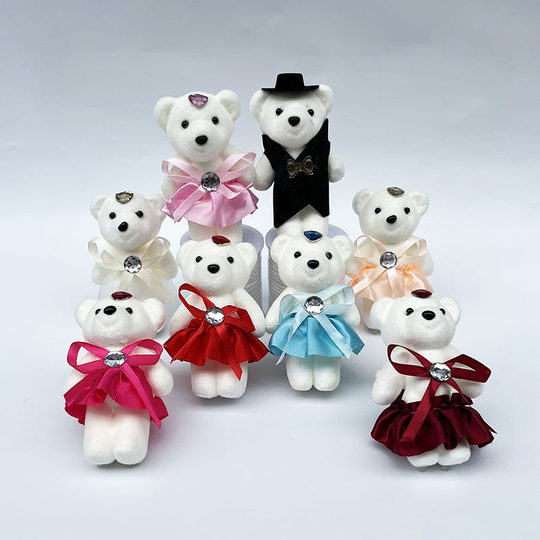 Cartoon bouquet of bears in full color and high price
