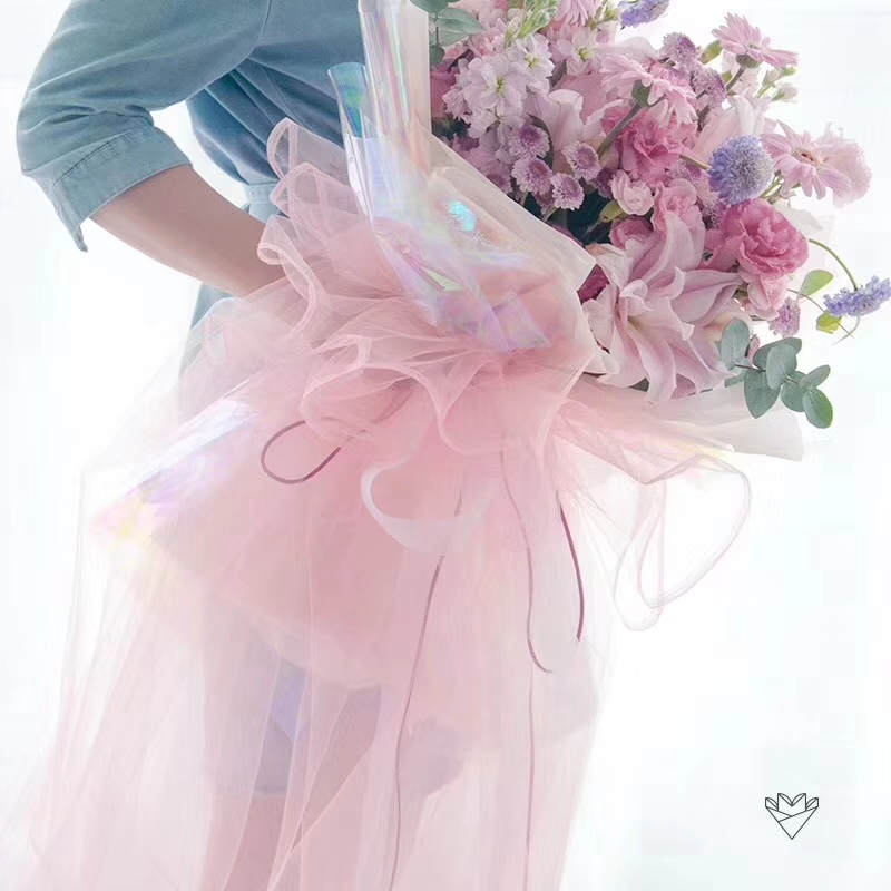 仙女纱鲜花纱网雪纱网纱花束纱幔材料黑纱花艺玫瑰包装纸白色黑色,淘宝优惠券,粉丝福利购,淘宝优惠卷