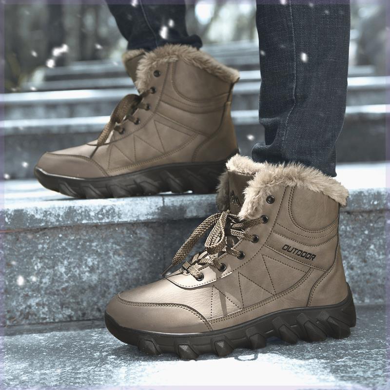 零下40度保温雪地靴男款冬天men加绒保暖加厚snow boots防水防滑