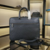 New woven business style large capacity crossbody handbag