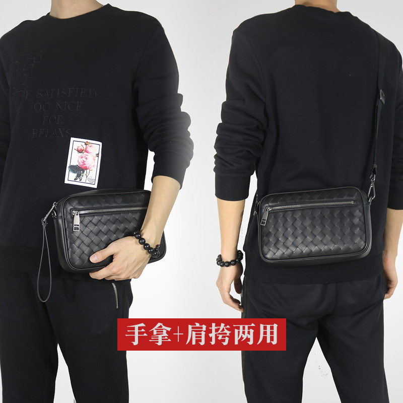 2021新款潮牌单肩小巧男真皮斜挎包 力豪男士包袋