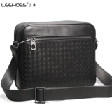 Сумка через плечо для отдыха, сумка на одно плечо с молнией, плетеный модный ремешок для сумки, из натуральной кожи