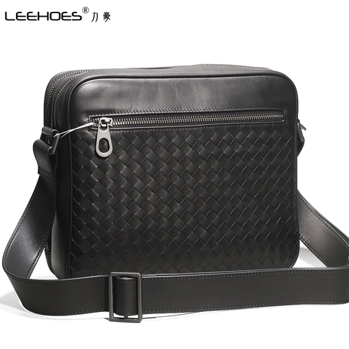 Сумка через плечо для отдыха, сумка на одно плечо с молнией, плетеный модный ремешок для сумки, из натуральной кожи