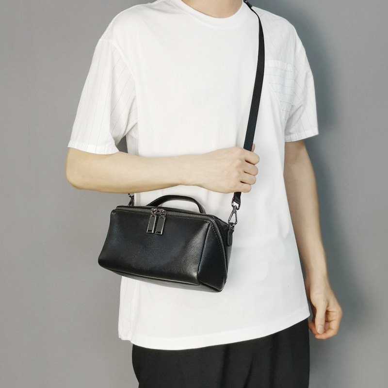 手包真皮两用2022新款潮休闲单肩包 力豪男士包袋