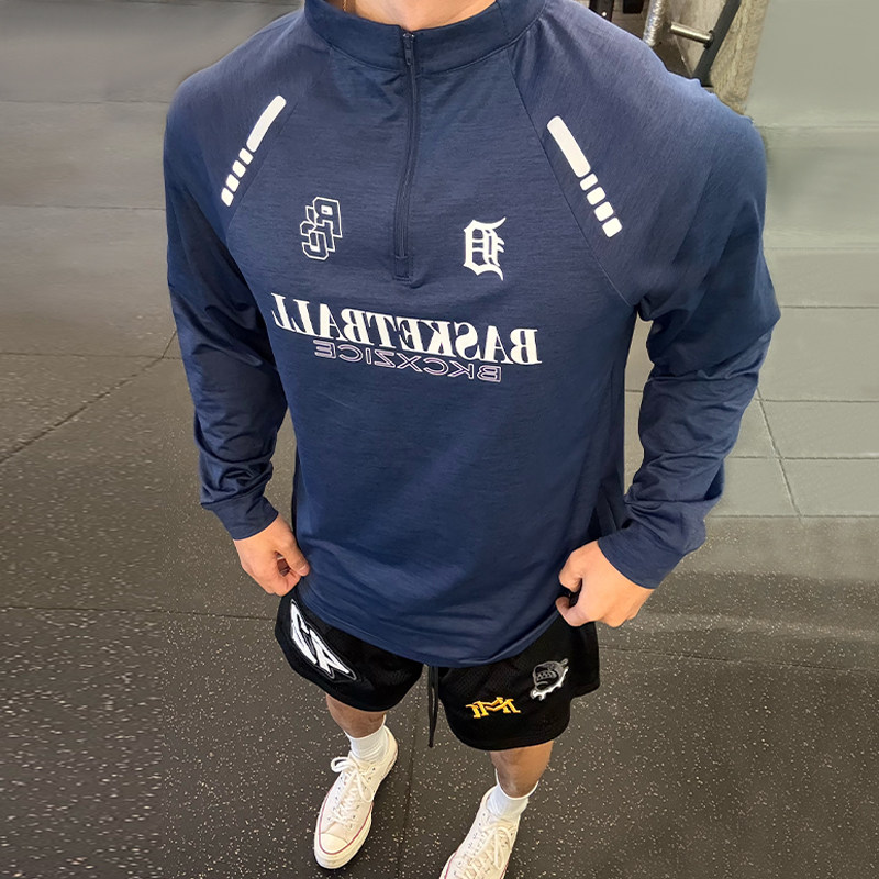 破冰自发热保暖速干运动长袖T恤篮球训练骑行跑步健身服拉链外套,淘宝优惠券,粉丝福利购,淘宝优惠卷