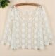 ຝ້າຍບໍລິສຸດ sweater ເປັນຮູ blouse ເປັນຮູ