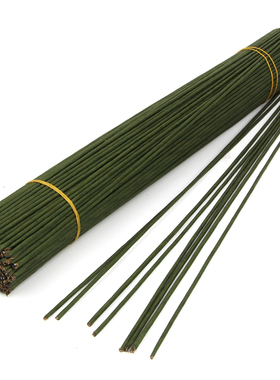 绿花艺铁丝绿铁丝花杆和叶茎绿胶布纸包花手工纸花杆DIY手工花卉