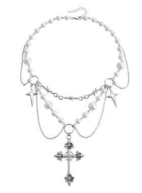 山茶花高亮百搭耳环饰品宫廷风蝴蝶小众ins个性项链设计仿珍珠