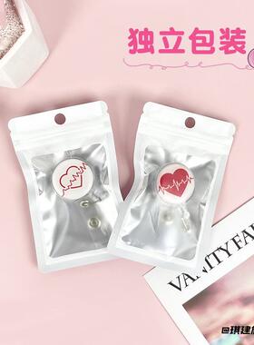 可伸缩背夹扣卡通护士医生胸牌