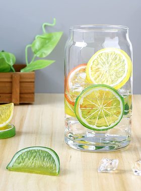 仿真水果柠檬片塑料果蔬模型道具果盘摆件橱柜样食品家居客厅拍摄