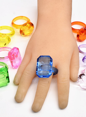 卡通可爱儿童宝石戒指玩具