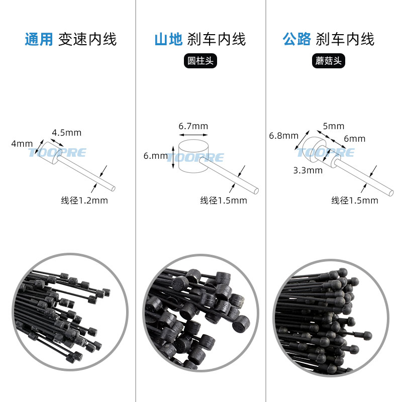 TOOPRE自行车刹车线芯山地公路折叠车铁氟龙线内线钢丝闸线零配件 - 图2