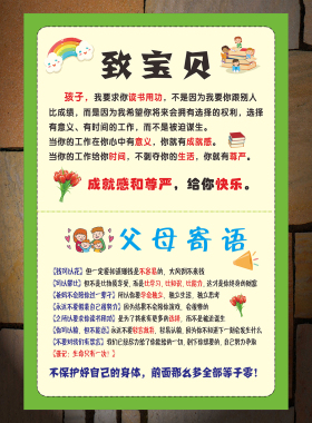 数学公式告诉你励志海报墙贴纸