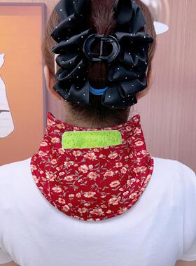 秋冬新款德绒带兜护颈脖套男女