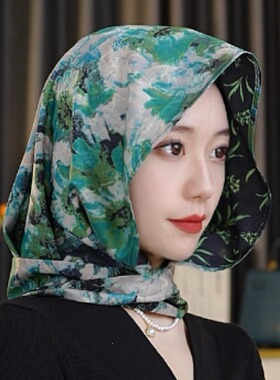 春季新款飘带帽女士丝巾飘带帽