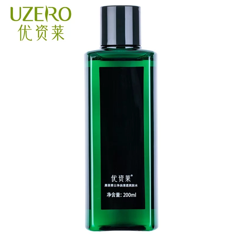 优资莱黑茶男士净油清透爽肤水200ml 收敛毛孔酷爽控油补水保湿 - 图2