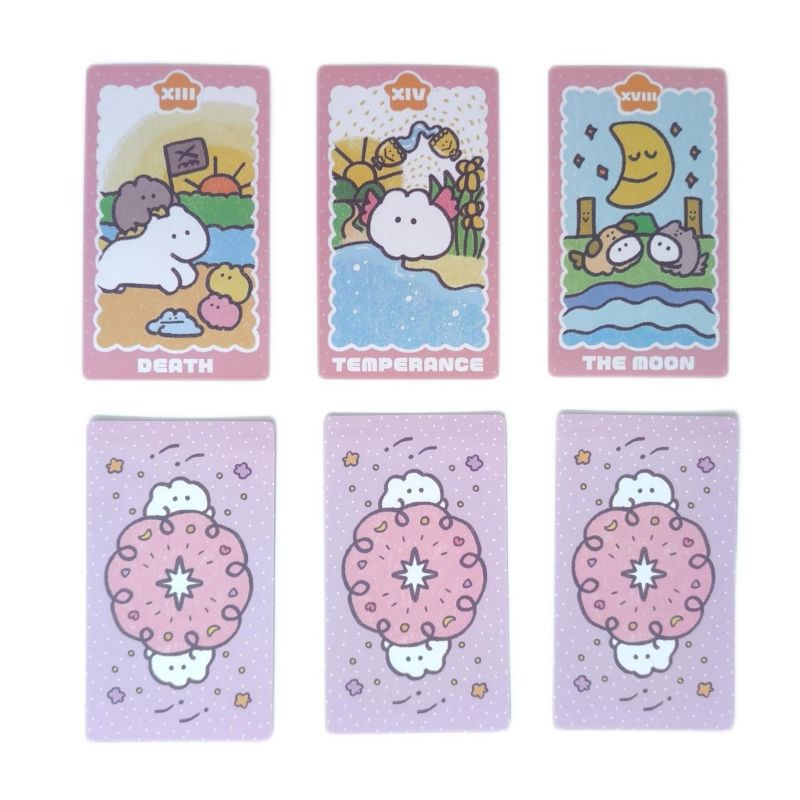 MokMokChan Tarot木木酱塔罗带纸质日语英文双语说明书12x7cm-图1