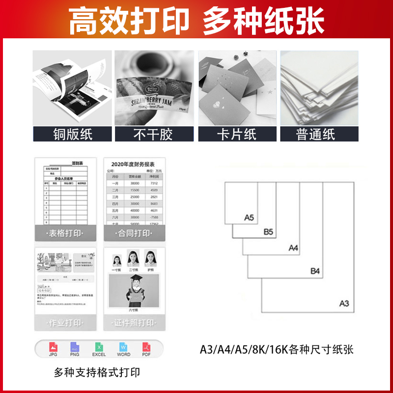 京瓷8001黑白打印机5501i8002i高速激光大型a3商用复印一体机办公 - 图0