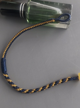 补土补水手链 手工编织 土黄色 藏蓝色