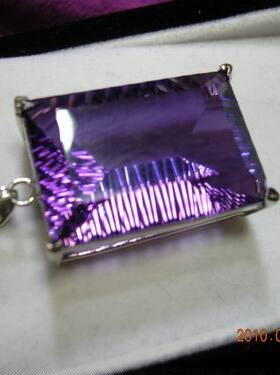 紫晶千禧大美坠-925银镀白金镶嵌